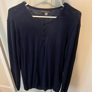 John Varvatos men’s sweater size large in blue